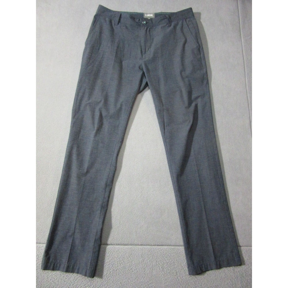 Linksoul Pants Mens 34 Gray Stretch Golf Activewear Straight Leg Casual